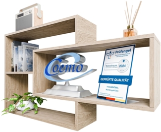 Wandregal Karo Schweberegal aus Holz Natur