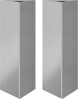 vidaXL Pflanzkübel 2 Stk. Dreieckig 30x26x75 cm Verzinkter Stahl 851154