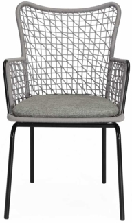Gartenstuhl Freddy / JDB7882 BREGO-07, Rope, Grau, 58 x 89 x 61 cm