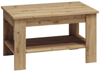 Couchtisch mit Ablageboden ARTA-131 in Artisan Eiche Nb, B/H/T: ca. 96/57/60 cm