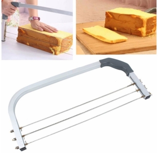 STILVORA Tortenwerkzeug Tortenbodenschneider Tortenbodenteiler Kuchenschneider mit mit Draht