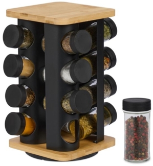 Drehbares Gewürzkarussell mit 16 Gläsern 10048515