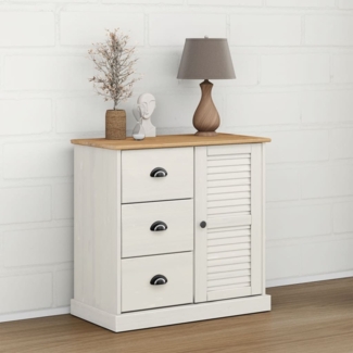 vidaXL Sideboard mit Schubladen VIGO 78x40x75 cm Massivholz Kiefer 353200