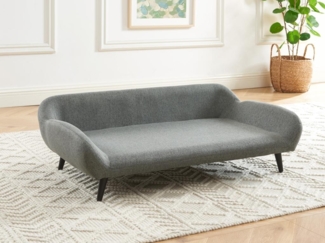 Vente-unique - Tiersofa - 99 x 61 cm - Stoff & Metall - Grau - ZOLIA