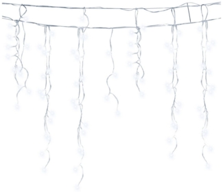 Clanmacy LED-Lichterkette LED Eisregen Outdoor Eisregen Lichtervorhang 20M 600LEDs Kaltweiß, Weihnachten