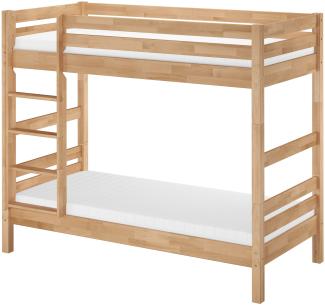 Breites Etagenbett Massivholz Buche 100x200 Stockbett mit wählbarem Zubehör V-60.17-10Rollrost und Matratze inkl.