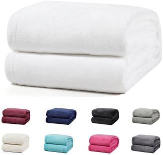 Wohndecke Luxury Kuscheldecke, 150x200 cm, 220x240 cm, 230x270 cm, Buymax, super weiche Fleece-Tagesdecke, Sofadecke