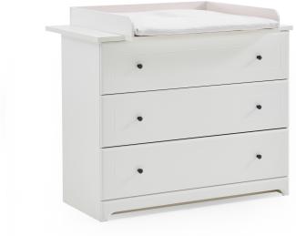 Arthur Berndt 'Thilo' Wickelkommode mit abnehmbarem Wickelaufsatz MDF Weiß