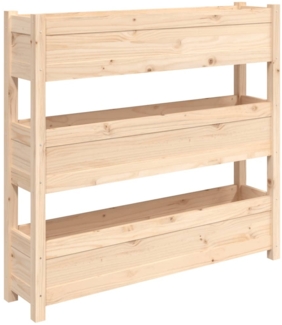 vidaXL Pflanzkübel 112x25x104,5 cm Massivholz Kiefer 823920