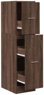 vidaXL Apothekerschrank Braun Eichen-Optik 30x41x118 cm Holzwerkstoff 855166