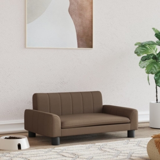 vidaXL Hundebett Braun 70x45x30 cm Stoff 171860