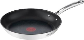 Tefal 'Duetto +' Bratpfanne mit Temperaturanzeiger, induktionsgeeignet Edelstahl silber, Ø 24 cm