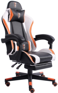 TRISENS Gaming-Stuhl Gaming-Stuhl Arijus Chefsessel mit Fußstütze im Racing-Design (1 Stück), Chefsessel mit Fußstütze im Racing-Design