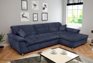 DOMO collection Ecksofa Franzi Steppung im Sitzbereich B7T/H: 278/162/80 cm, L-Form, wahlweise mit Bettfunktion, Bettkasten und Kopfteilverstellung