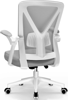Ergonomischer Bürostuhl mit Armlehnen, Lendenstütze, Wippfunktion