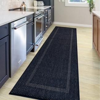 my home Teppich Venedig Bordüre auch als Läufer erhältlich, rechteckig, Höhe: 3 mm, In- und Outdoor geeignet, Sisal-Optik, Wetterfest & UV-beständig