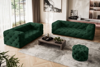 Places of Style 3-Sitzer FOLLINA, 3-Sitzer Sofa mit klassischer Chesterfield-Knopfheftung