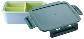 Rice Brotdose mit 3 Einlagefächern Blau