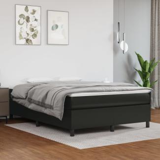 vidaXL Bettgestell Schwarz 140x190 cm Kunstleder 3121041