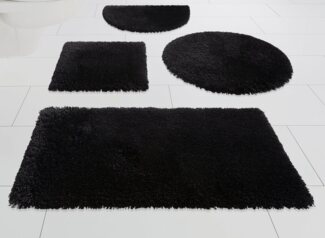 Kleine Wolke Badematte Mellow, Höhe 40 mm, rutschhemmend beschichtet, fußbodenheizungsgeeignet, schnell trocknend, Polyester, rechteckig, Badteppich, Uni-Farben, weich, rechteckig & rund erhältlich
