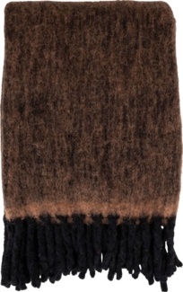 House Nordic Karo, Wollmix, braun, 130x170 cm