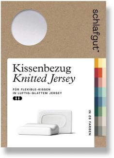 Schlafgut Kissenbezug Pure flexibler Kissenbezug für Nackenstützkissen, (1 Stück), Bio-Baumwolle mit Elasthan, mit Gummizug, bügelfrei