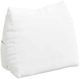 vidaXL Rückenkissen Weiß 60 x 20 x 50 cm Stoff 42015042