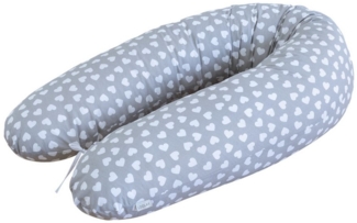 Loolay Seitenschläferkissen M/ L oder L/ XL Schwangerschaftskissen Stillkissen Schlafen Kissen, M/ L oder L/ XL Lagerungskissen + 100% Baumwolle Bezug 170 und 190 cm, Standard & X-LARGE Kissen SUPER Geschenk für Schwangern Seitenschläfer, LOOLAY® - 100...