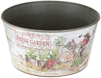 Viana Blumentopf Blumenschale Vintage Plastik Ø21cm Fresh Garden 2er Set