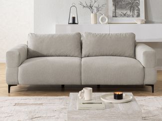 S-Style Möbel 3-Sitzer Sofa Cardea in Bubble-Optik aus weichem Strukturstoff, mit Wellenfederung und hohem Sitzkomfort