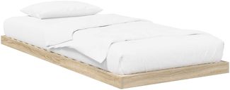 vidaXL Bodenbettrahmen, Holz Sonoma, 96,5x200 cm