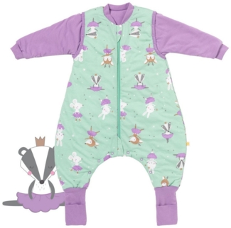 Schlummersack Kinderschlafsack Schlafsack mit Füßen und umklappbaren Bündchen, 3.5 Tog OEKO-TEX