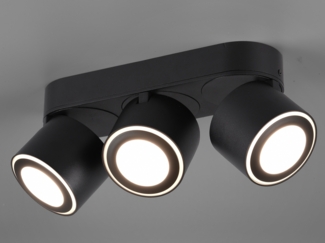 TRIO LED-Ein-/Aufbauspot 3000K, schwarz 652910332