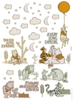 Komar Wandtattoo Winnie the Pooh Woodland - Größe 50 x 70 cm (47 St), selbstklebend, Wandsticker, Kinderzimmer