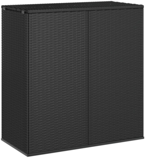 vidaXL Garten-Kissenbox PE Rattan 100x49x103,5 cm Schwarz 317223