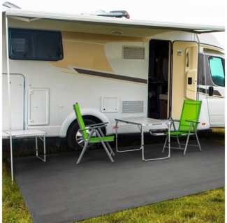 Karat Outdoorteppich Vorzeltteppich Camping, Zeltteppich, 4 Größen, 100% HDPE gefertigt, Witterungsbeständig