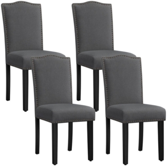 Yaheetech Esszimmerstuhl 2/4/6er Set Küchenstühle (4 St), Vielseitiger Polsterstuhl für Küche/Restaurant