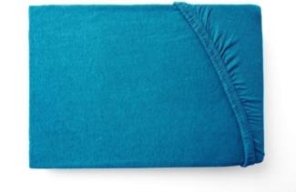 Hometex Premium Textiles Spannbettlaken Jersey-Bettlaken aus 100% Baumwolle, Gummizug: rundum, Viele Größen, vielseitige Nutzung