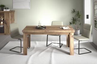 Esstisch >PORTUM< (BxHxT: 159,5x76,4x89,5 cm) in Dekor Flagstaff Eiche