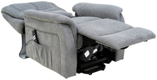 bv-vertrieb TV-Sessel TV-Sessel Bezug anthrazit Fernsehsessel Aufstehhilfe Herz-Waage