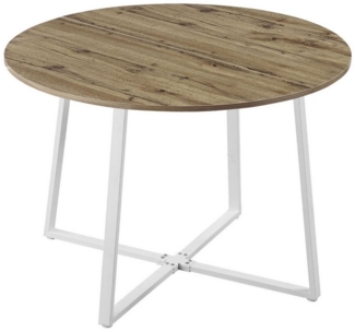 B&D home Esstisch NOA, rund, 110x110cm, platzsparend