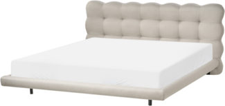 Bett mit Lattenrost Stoff SOULISSE 180 x 200 cm Beige