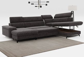 COTTA Wohnlandschaft Emma U-Form, mit Kopfteilverstellung, wahlweise mit Bettfunktion & Bettkasten