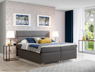 Amadeo 160X200, Boxspring Bett, Grau
