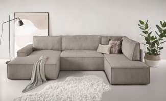 Home affaire Wohnlandschaft SHERWOOD 329 cm, U-Form, Schlafsofa