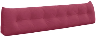 vidaXL Rücken Kissen Weinrot 200 x 24 x 50 cm Samt 42014608