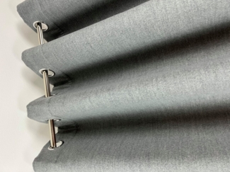 novumfix Vorhang Filzvorhang/Softfilz XXL Kälteschutz grau bis 350 cm lang ÖSEN, verdunkelnd, Schallschutz