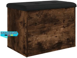 Sitzbank JONA mit Stauraum Räuchereiche 62 x 42 x 45 cm | Aufbewahrungsbank Flurbank Garderobenbank