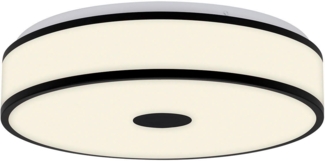 Briloner LED Deckenleuchte Block schwarz-weiß Ø 38 cm neutralweiß