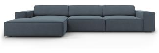 Micadoni 4-Sitzer Ecksofa Jodie Blue